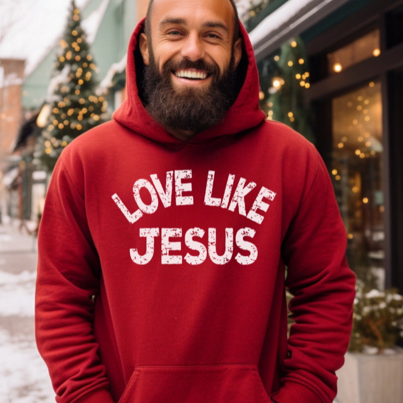 Love Like Jesus Red Hoodie