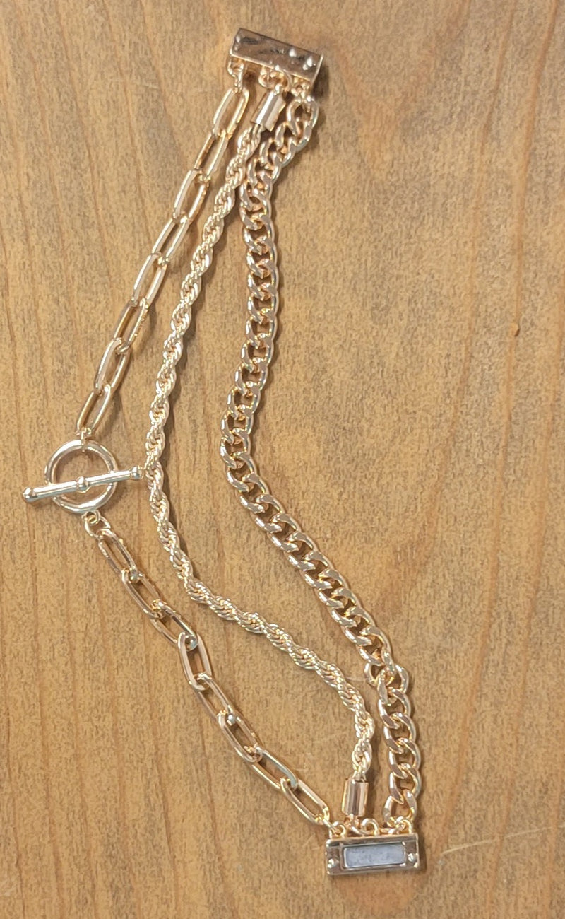 Gold Strands Bracelet BRA1128