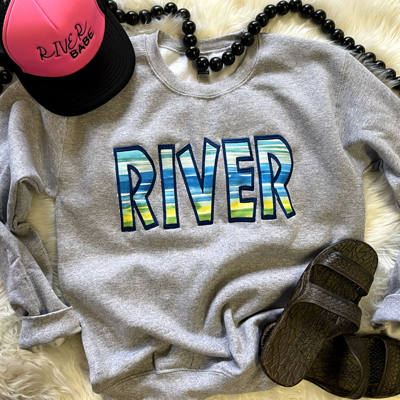 River Appliqué Sweatshirt