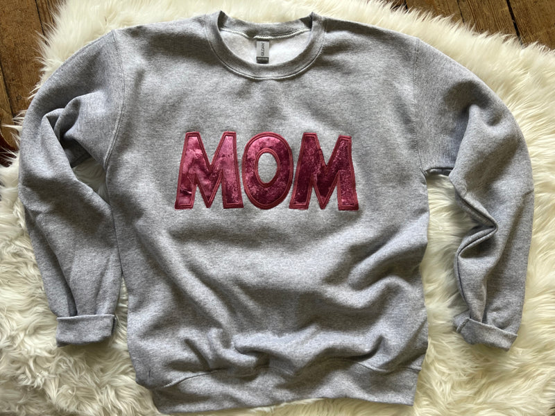 Embroidery Applique Sweatshirt- Choose Name