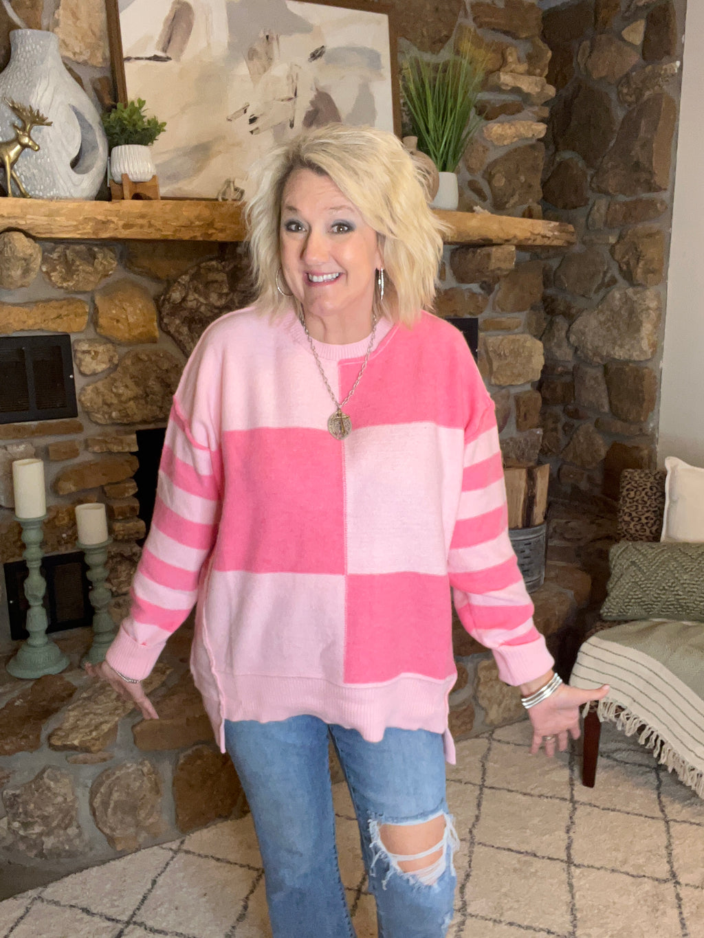 Pinkalicious Colorblock Sweater