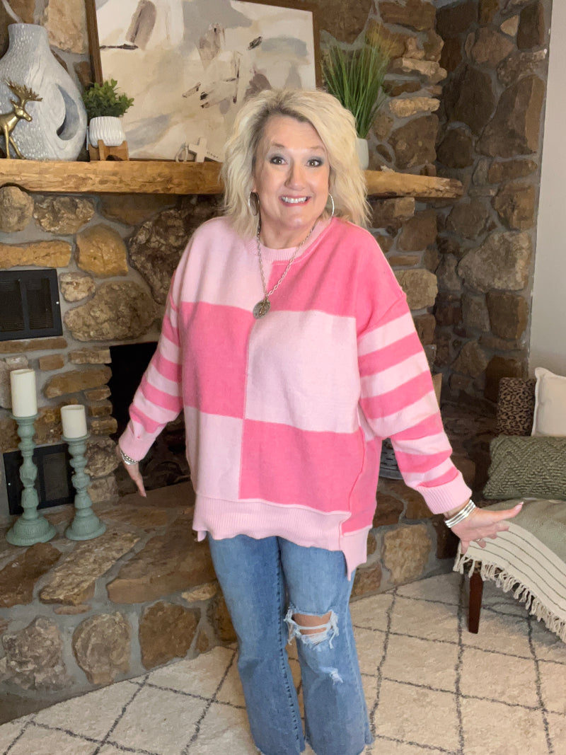 Pinkalicious Colorblock Sweater