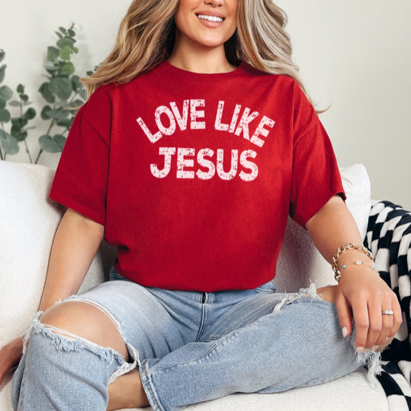 Love Like Jesus Red Tee •Design of the Week•