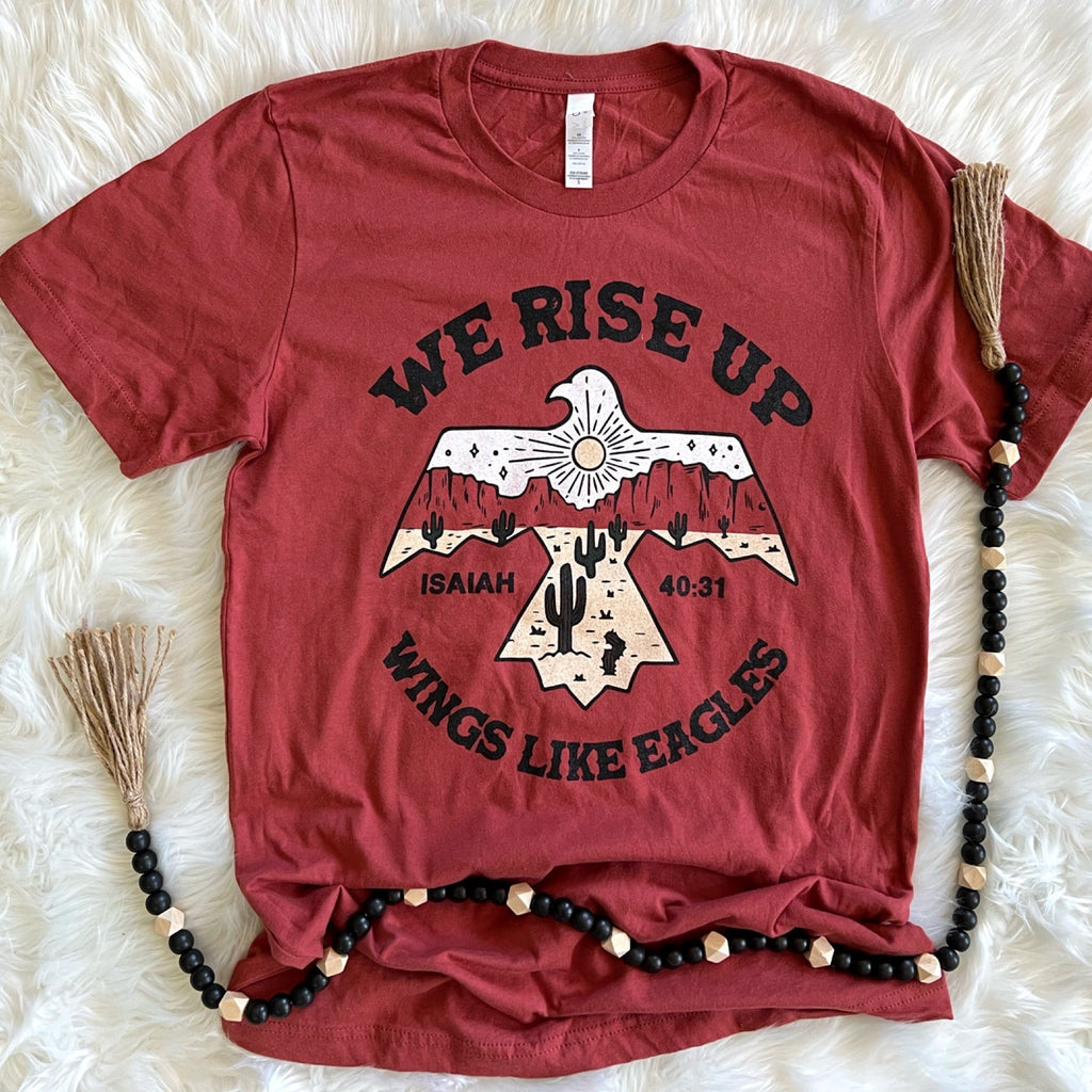 We Rise Up Rust Tee