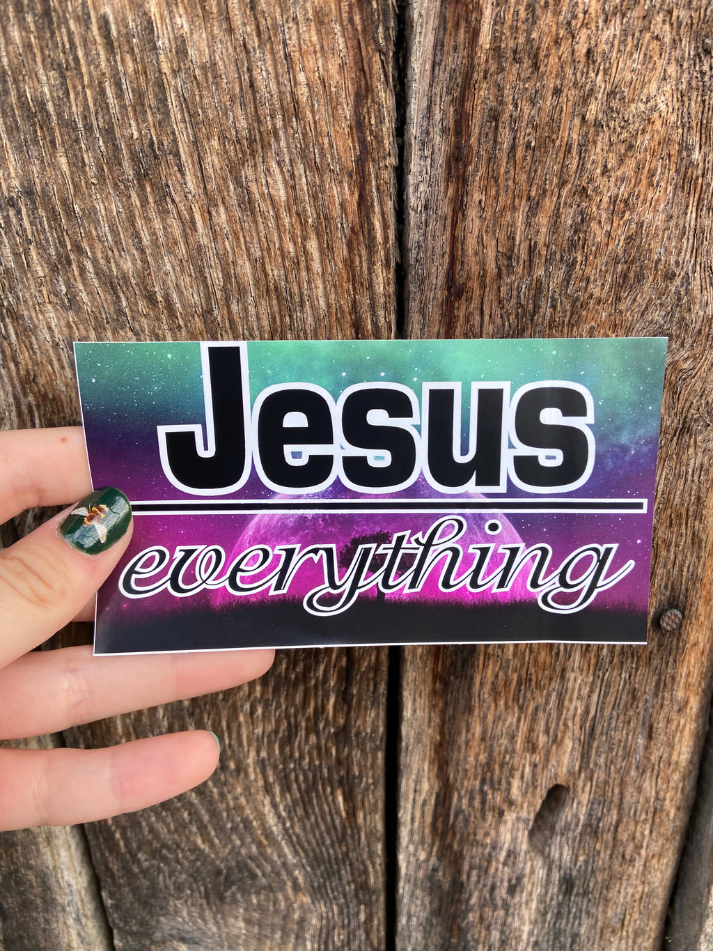 Jesus Over Everything Sticker