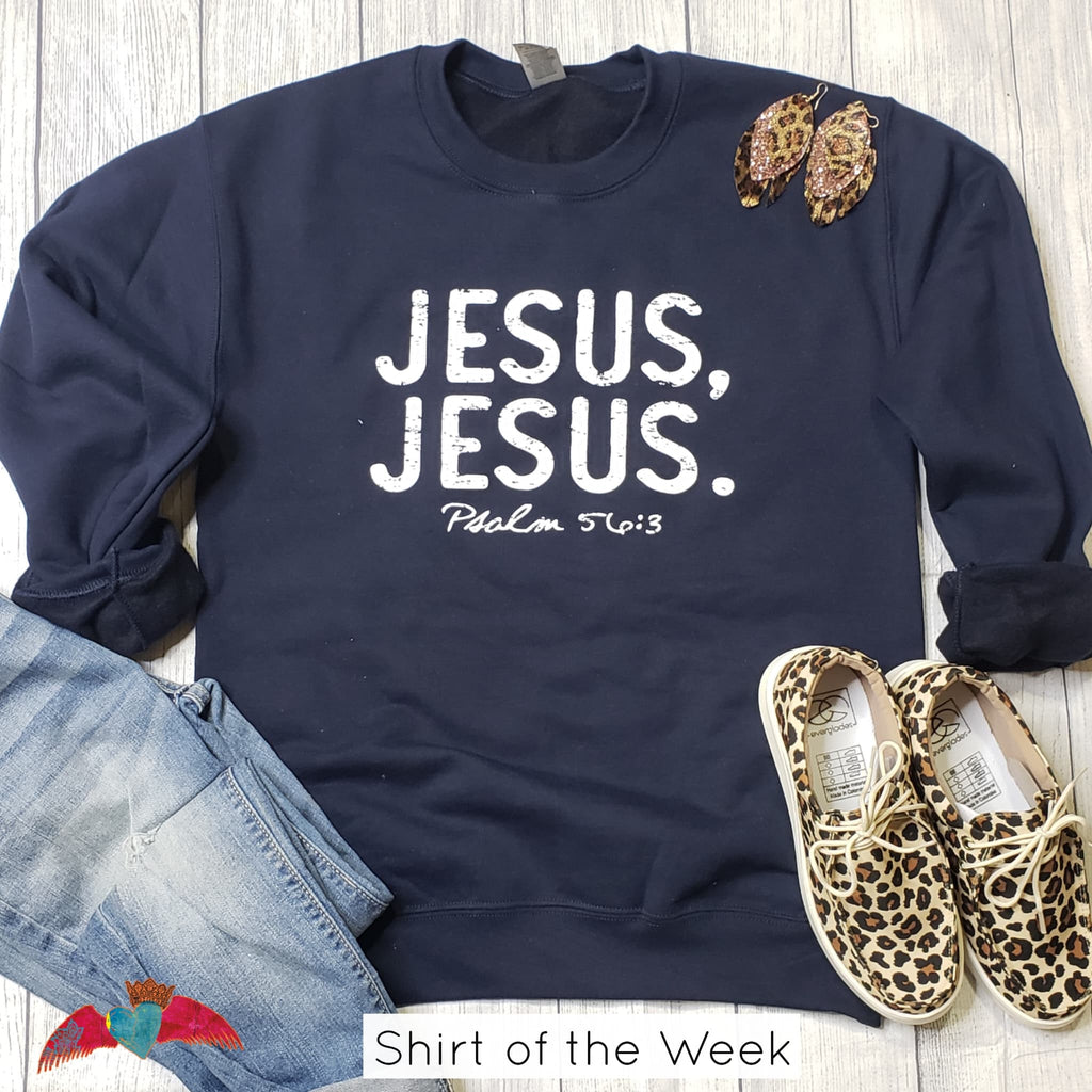 Jesus, Jesus Crew Sweatshirt - Bless UR Heart Boutique