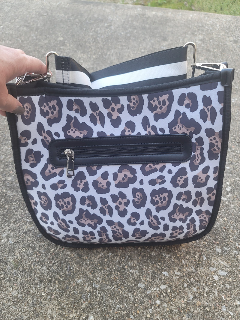 Black and Tan Leopard Neoprene Bag