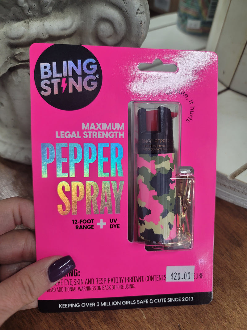 Bling Sting PINK CAMO Pepper Spray