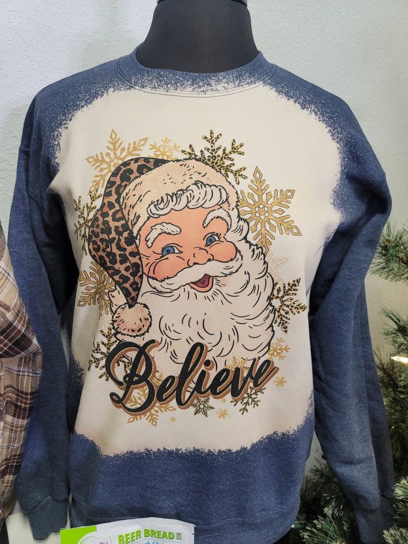 Believe Heather Navy Sweatshirt