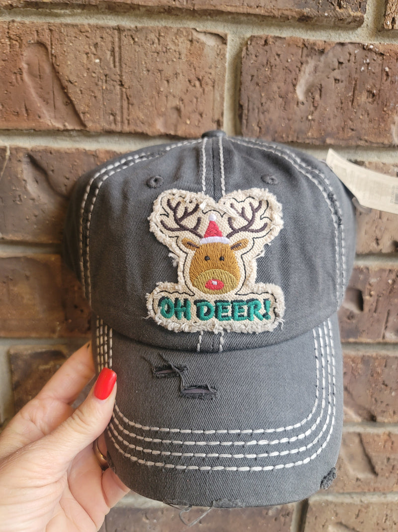Reindeer GRAY Hat •SALE•