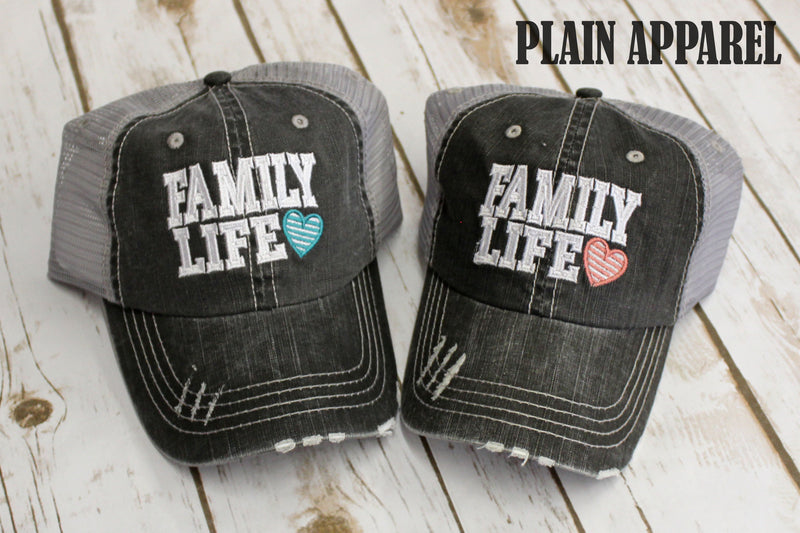 Family Life Ball Cap - Bless UR Heart Boutique