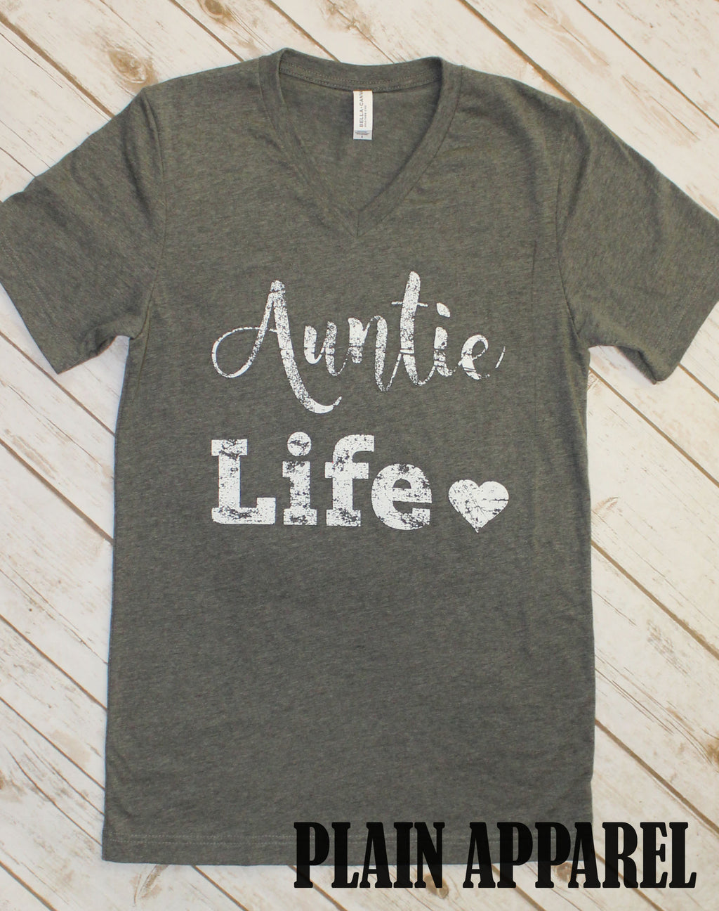 Auntie Life V-Neck - Bless UR Heart Boutique