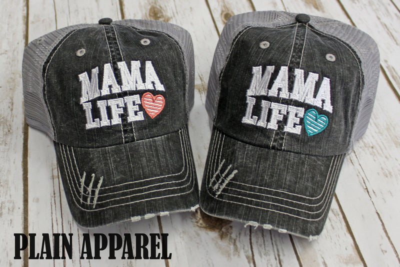 Mama Life Life Ball Cap - Bless UR Heart Boutique