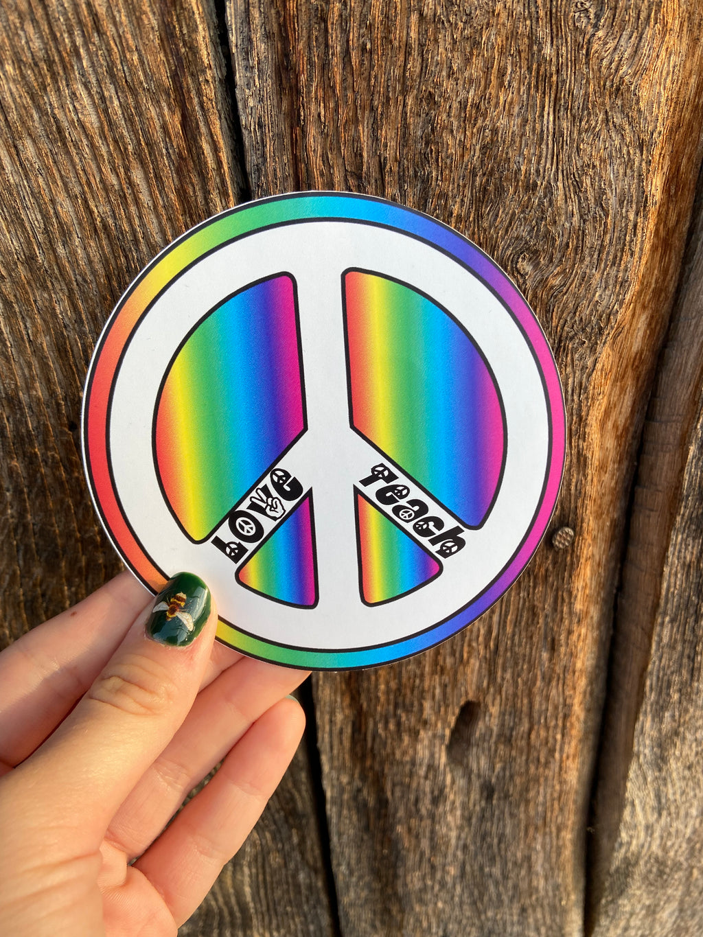 Peace Love Teach Sticker