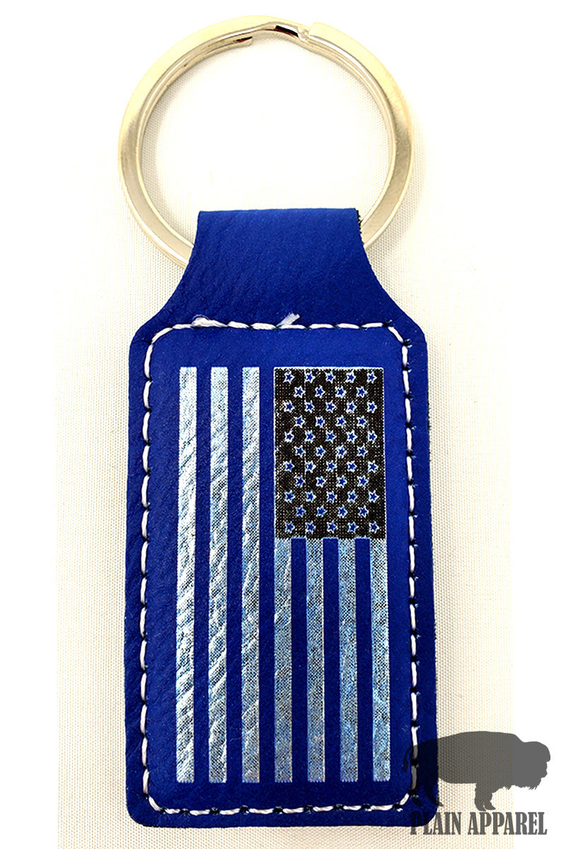 American Flag Engraved Keychain - Bless UR Heart Boutique