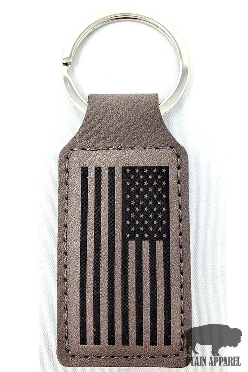 American Flag Engraved Keychain - Bless UR Heart Boutique