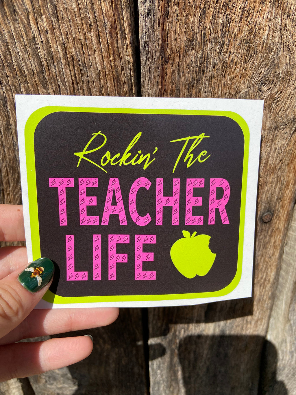 Rockin’ The Teacher Life Sticker