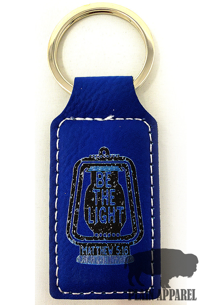Be The Light Engraved Keychain - Bless UR Heart Boutique