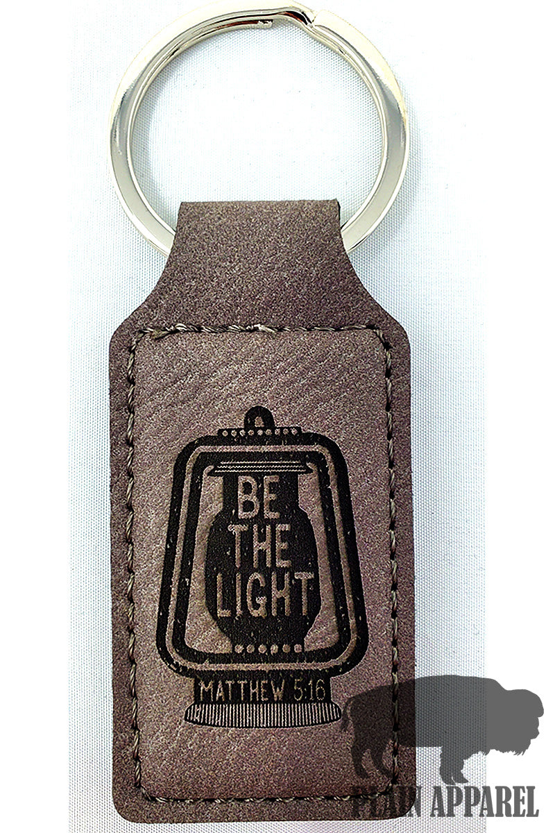 Be The Light Engraved Keychain - Bless UR Heart Boutique