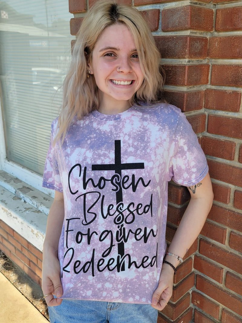 Chosen Blessed Forgiven Tee