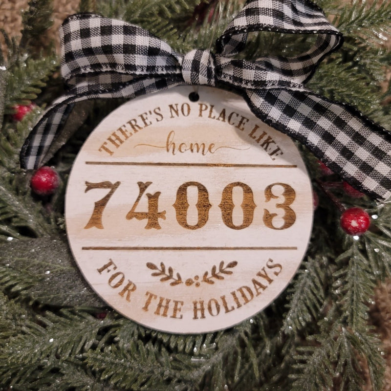 Home for the Holidays Zip Code Ornament HS