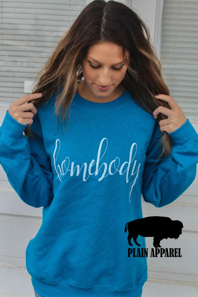 Homebody SAPPHIRE Sweatshirt - Bless UR Heart Boutique