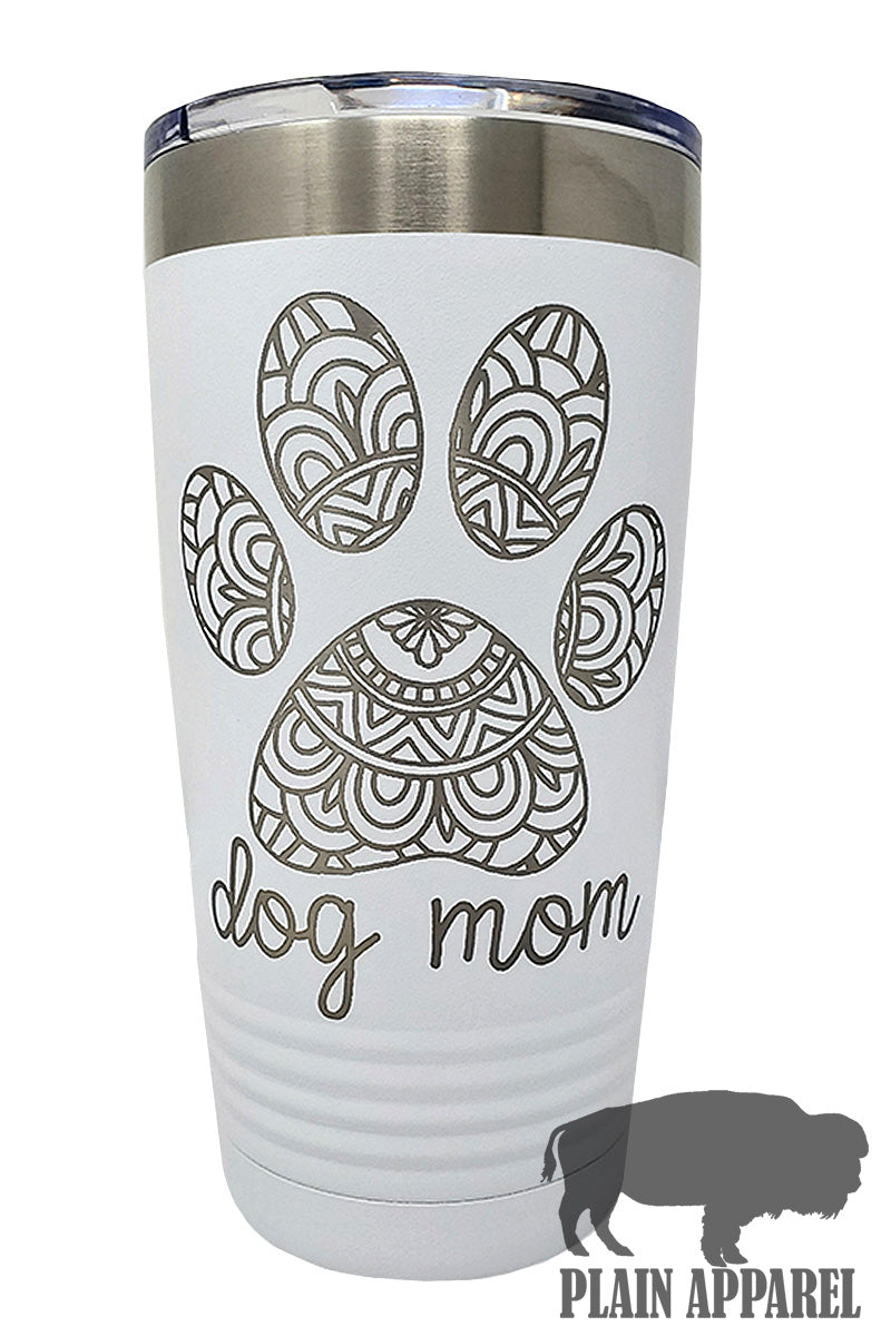 Dog Mom Engraved Tumbler - Bless UR Heart Boutique