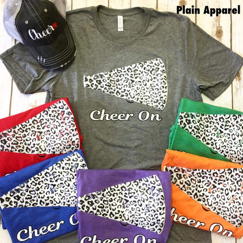 Cheer On Leopard Crew - Bless UR Heart Boutique
