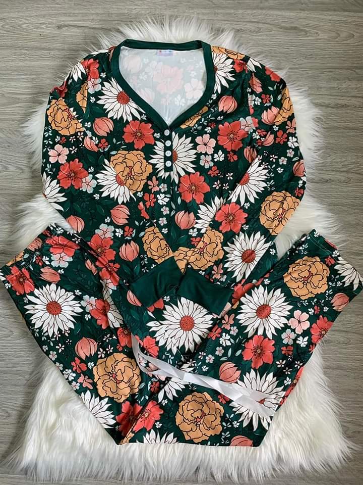 Boho Floral Pajamas