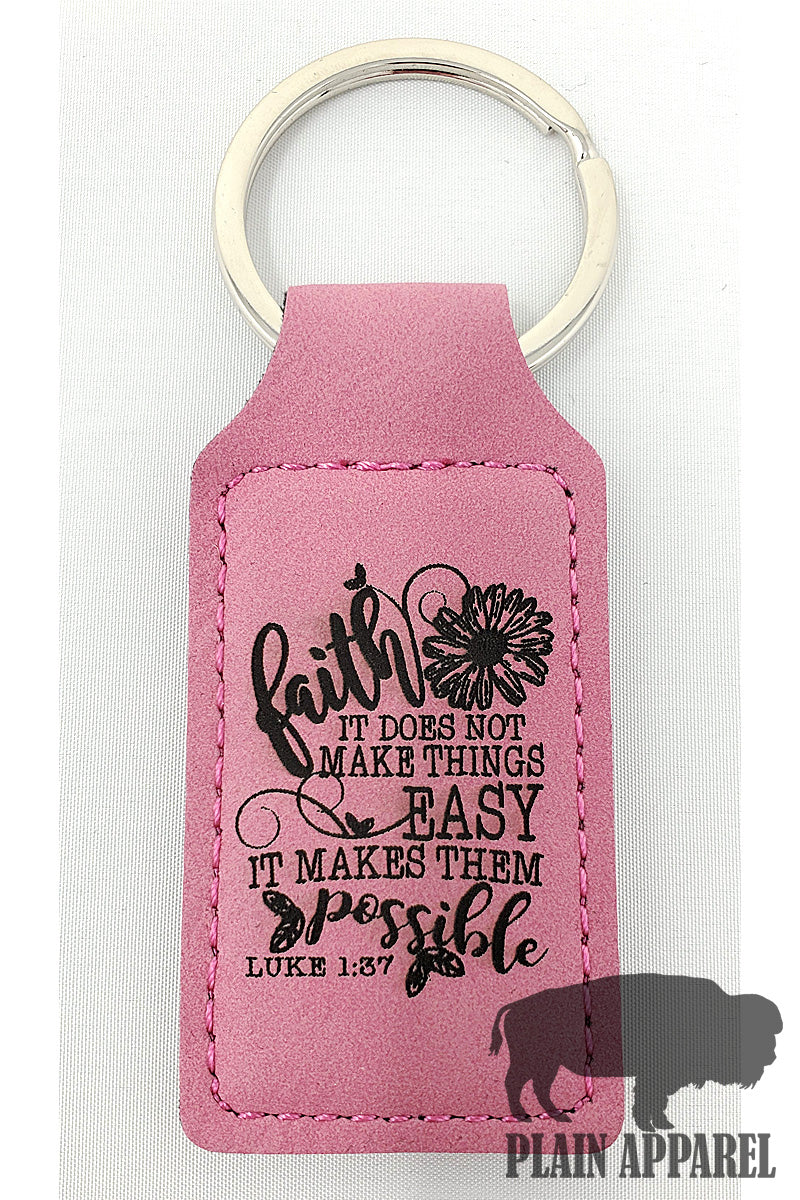 Faith Engraved Keychain - Bless UR Heart Boutique