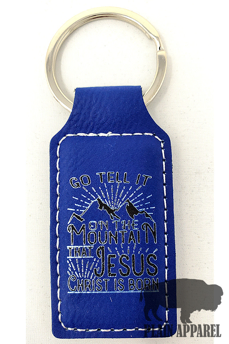 Go Tell It Engraved Keychain - Bless UR Heart Boutique