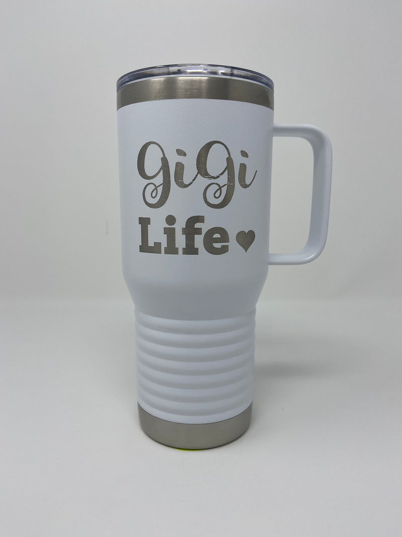 Gigi Life Life 20oz Handle Engraved Tumbler