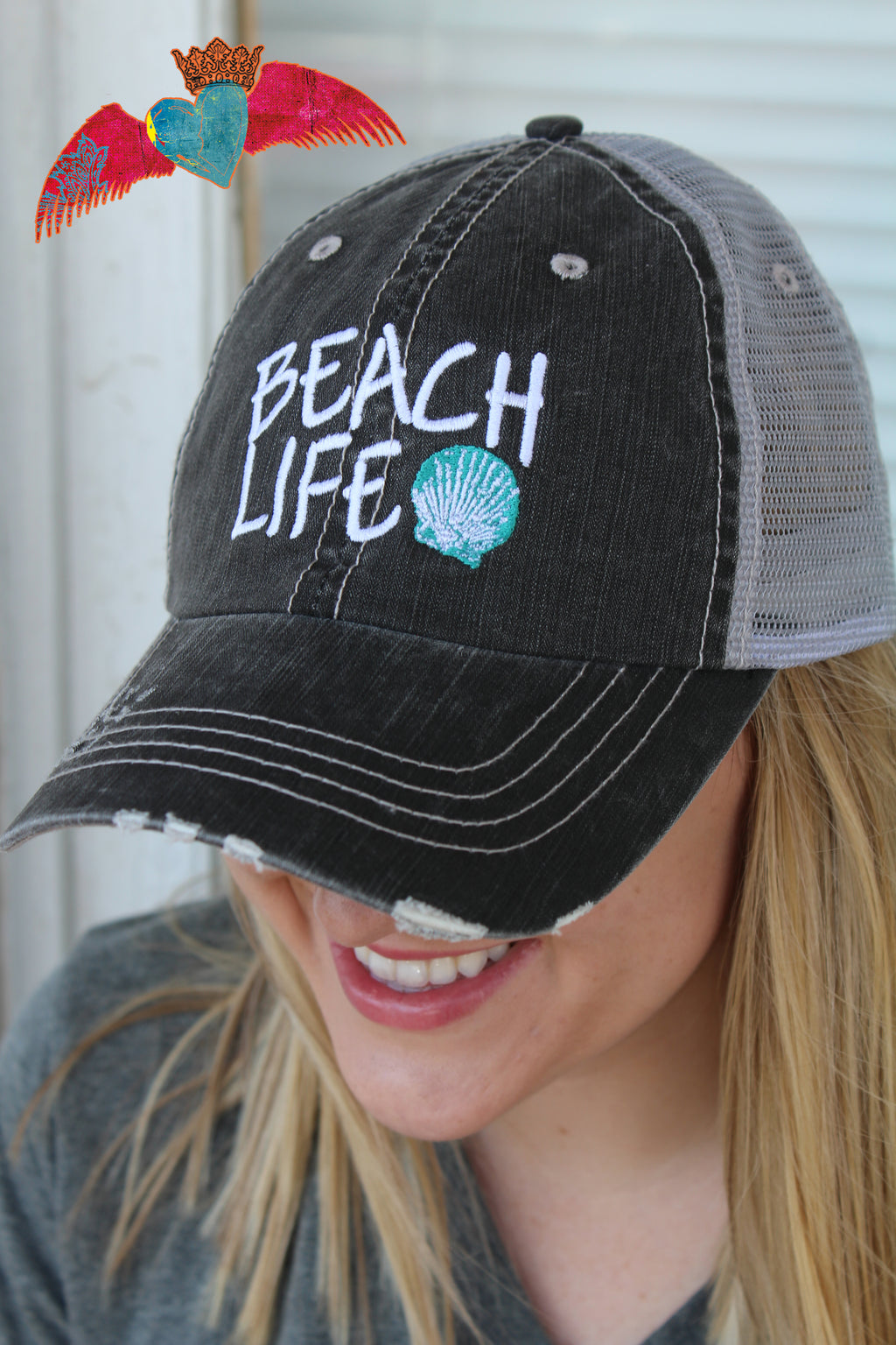Beach Life Ball Cap - Bless UR Heart Boutique