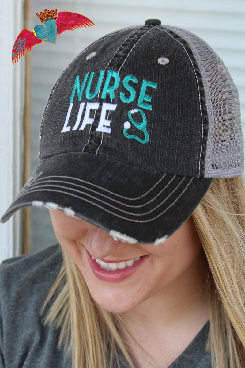 Nurse Life Ball Cap - Bless UR Heart Boutique