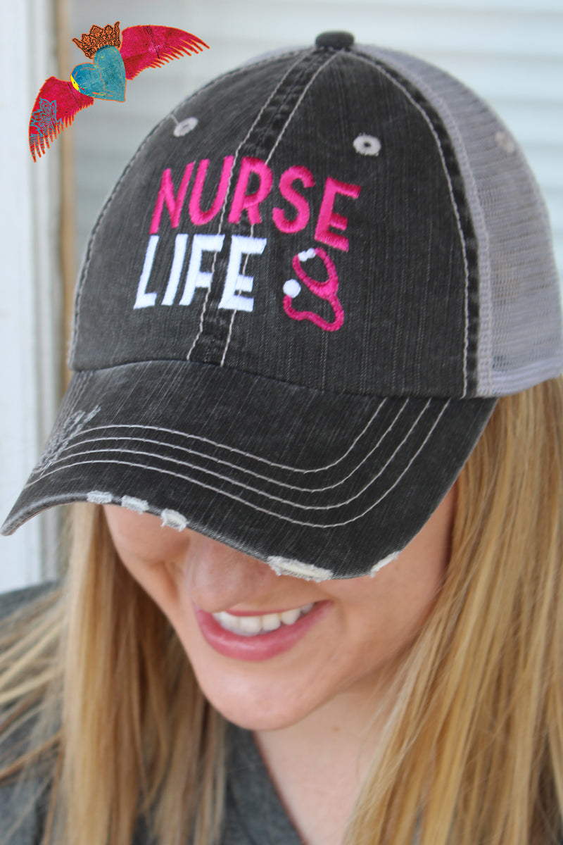 Nurse Life Ball Cap - Bless UR Heart Boutique