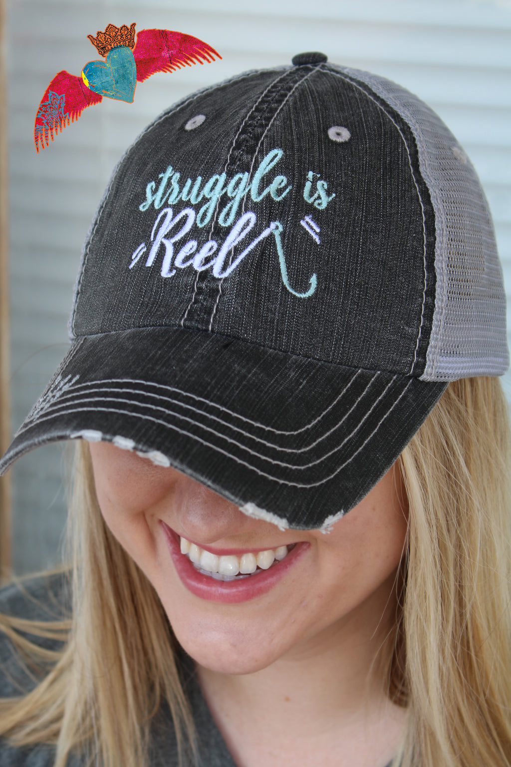 Struggle Is "Reel" Ball Cap - Bless UR Heart Boutique