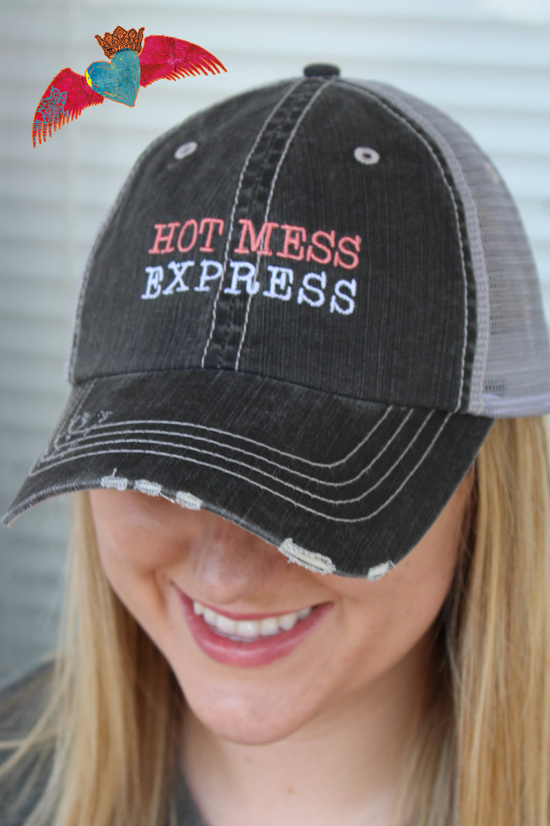 Hot Mess Express Ball Cap - Bless UR Heart Boutique