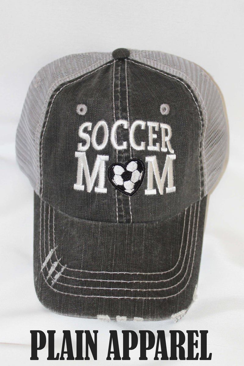 Soccer MOM Ball Cap - Bless UR Heart Boutique