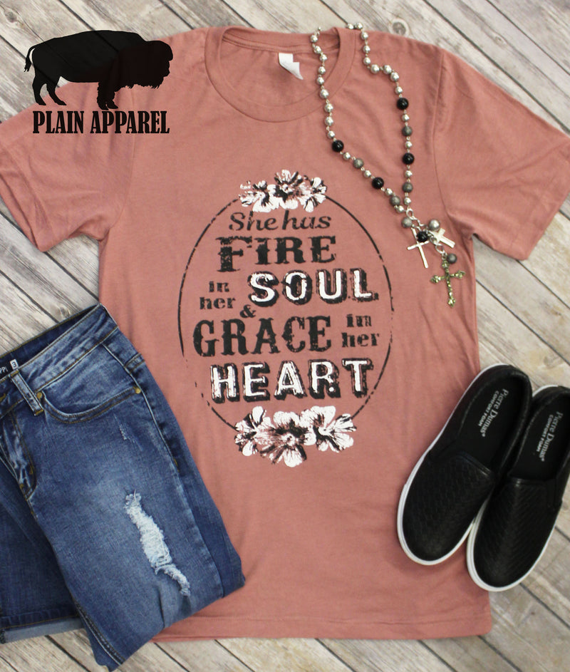 She Has Fire in Her Soul Crew Neck - Bless UR Heart Boutique
