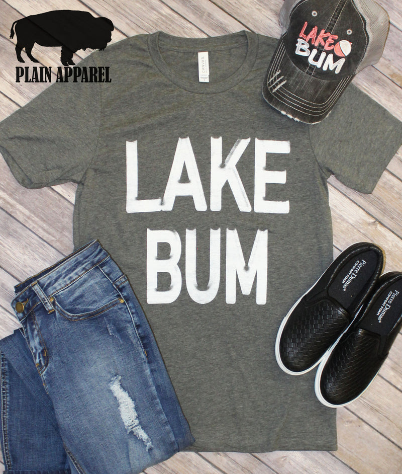LAKE BUM Gray Crew - Bless UR Heart Boutique