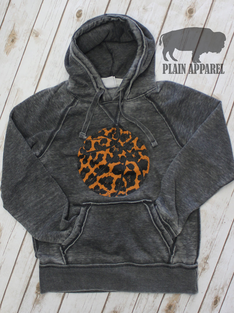 Basketball Leopard Hoodie - Bless UR Heart Boutique