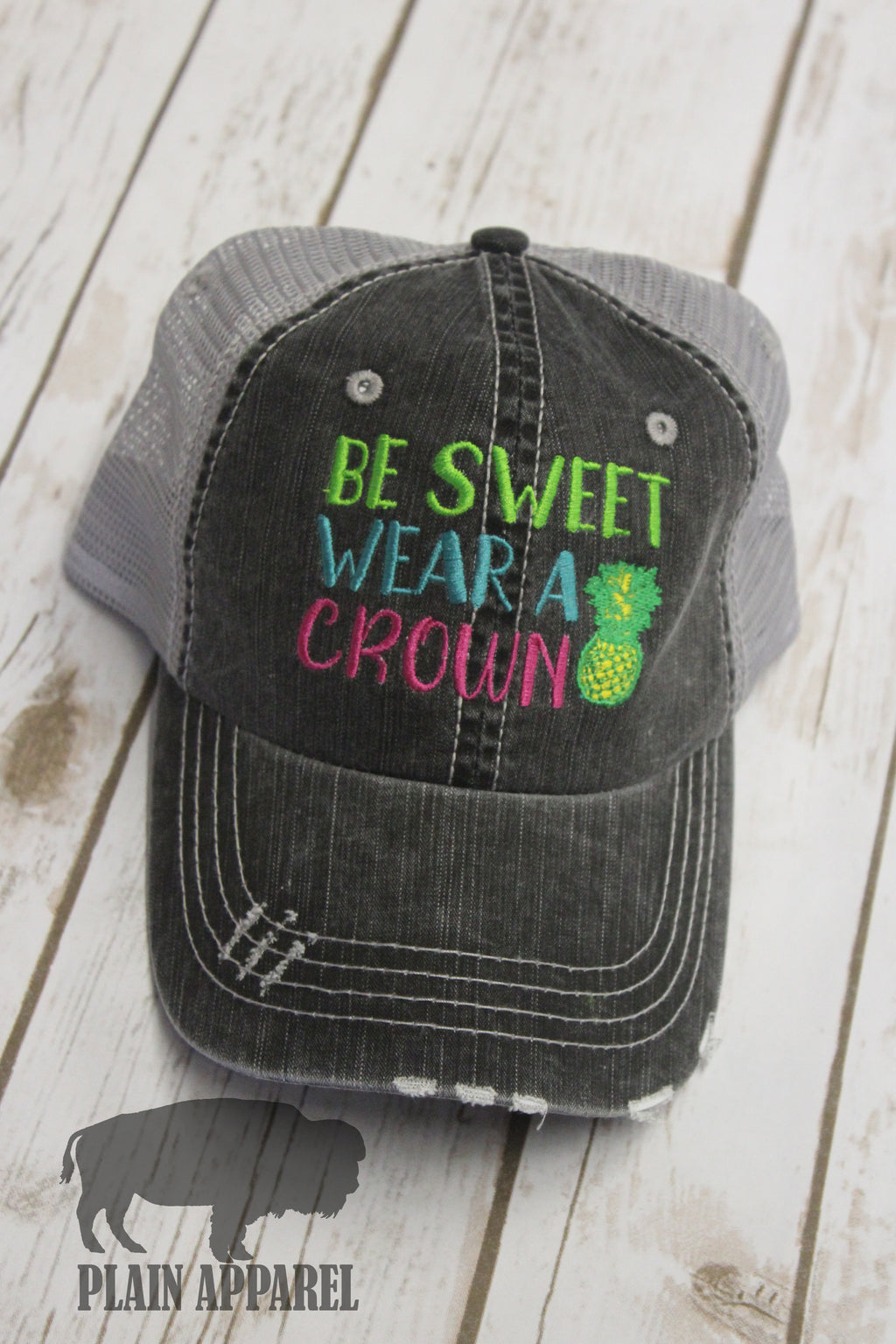 Be Sweet Wear A Crown Ball Cap - Bless UR Heart Boutique