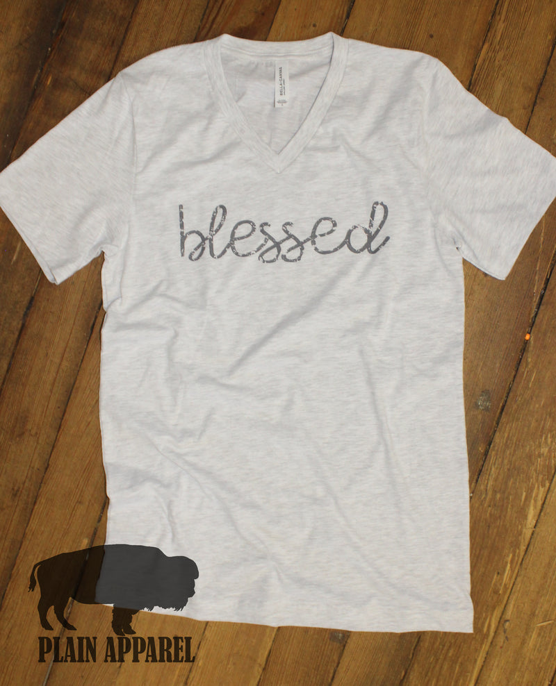 Blessed V-Neck - Bless UR Heart Boutique