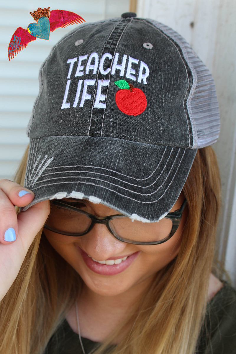 Teacher Life Ball Cap - Bless UR Heart Boutique