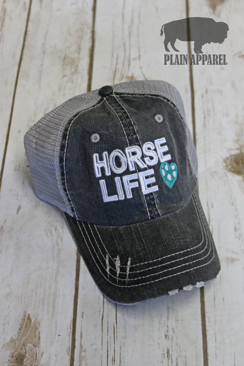 Horse Life Ball Cap - Bless UR Heart Boutique