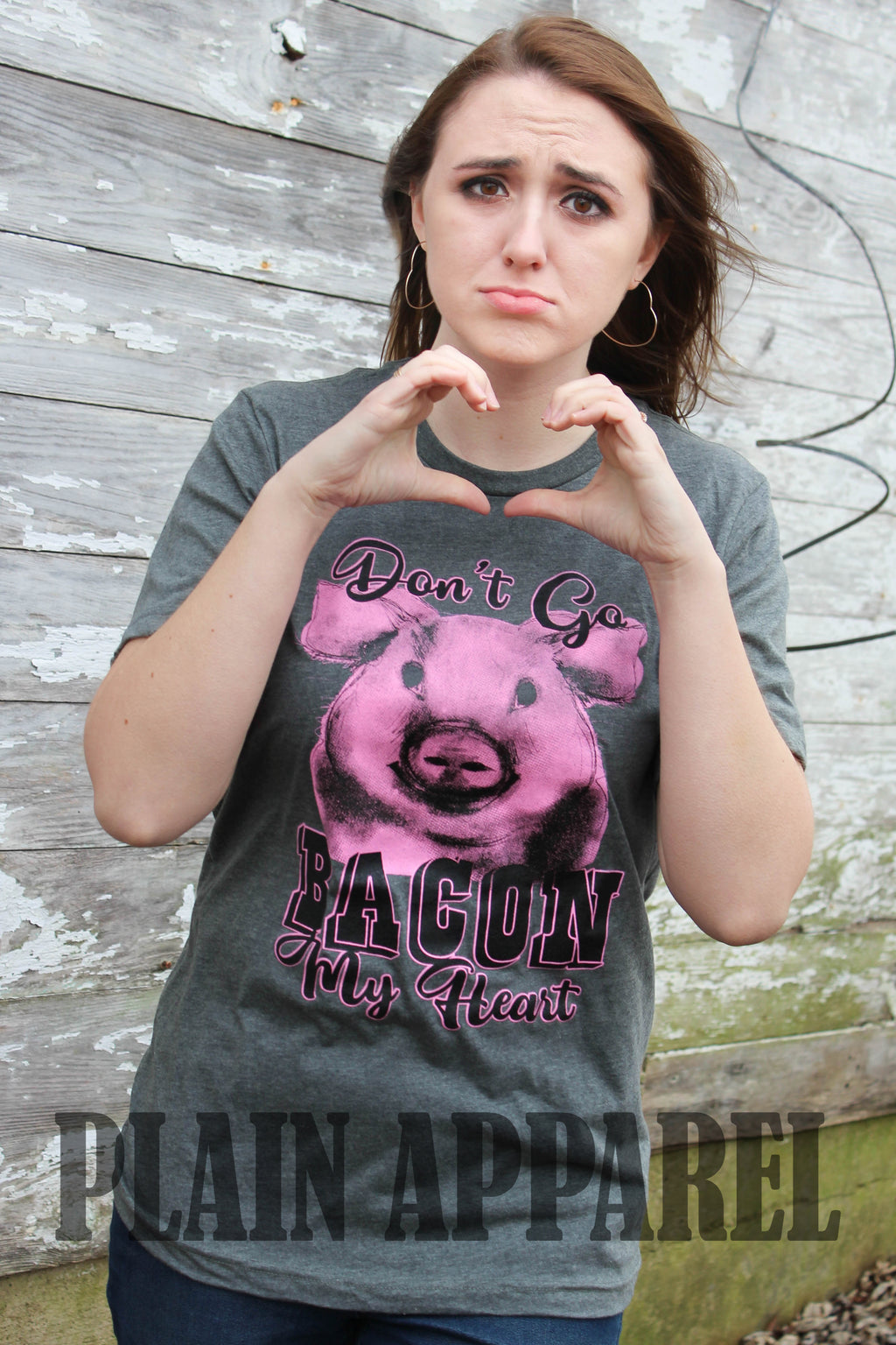 Don't Go Bacon My Heart Crew Tee - Bless UR Heart Boutique