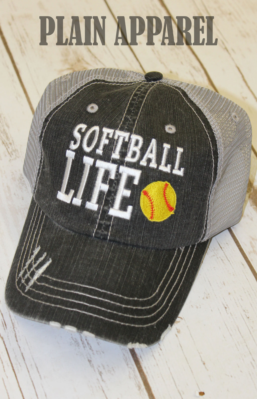 Softball Life Ball Cap - Bless UR Heart Boutique