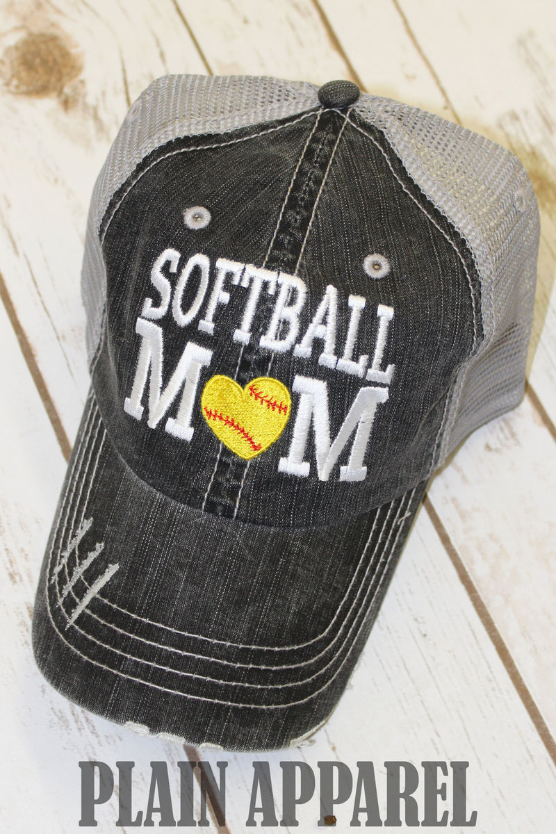 Softball Mom Ball Cap - Bless UR Heart Boutique