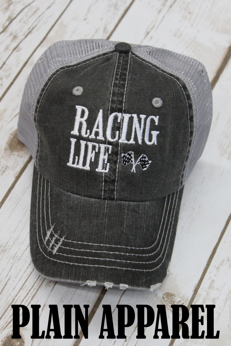 Racing Life Ball Cap - Bless UR Heart Boutique