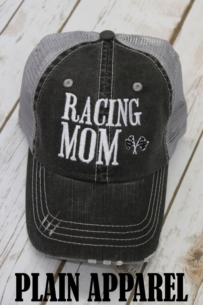 Racing Mom Ball Cap - Bless UR Heart Boutique